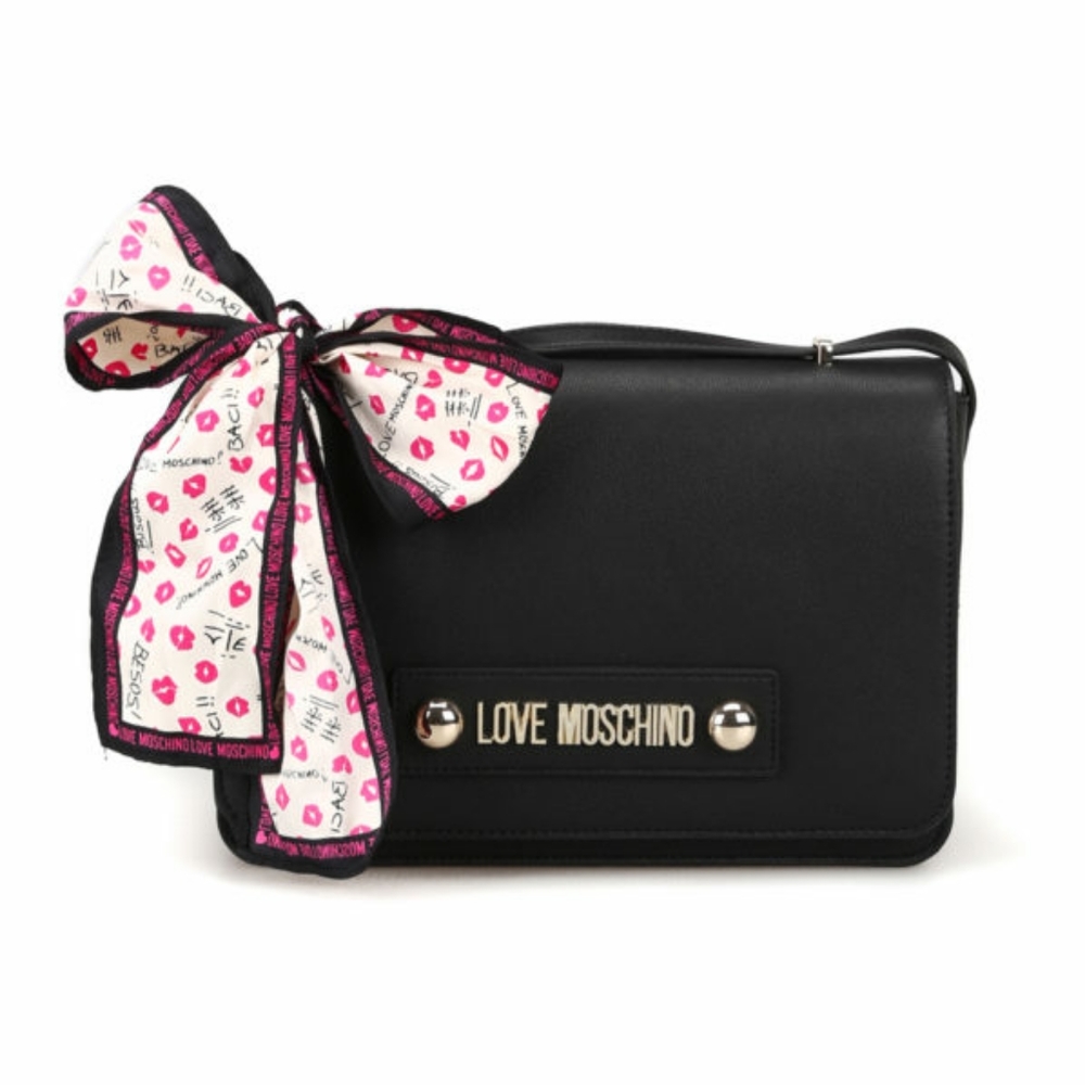 Grainy leather effect shoulder bag